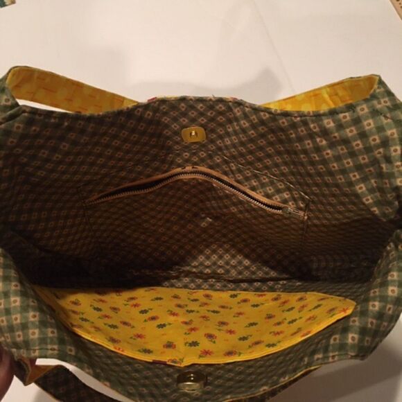 Women’s Handmade Yellow Floral Shoulder Bag Statement Purse Eveningwear - Picture 4 of 10